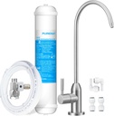 Under Sink Water Filter - Water Filter with Faucet for Home Bar and Bathroom,Highly Effective Reduces Chlorine,Bad Taste&Odor,Good Choice for a Countertop Ice Maker,Coffee Maker and Skin Care