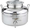 Sansone NSF Stainless Steel Water Dispenser Container with Spigot, 1.32 gallon jug (5 Liter)