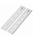 Mr. Pen- Machinist Ruler, 6 Inch, 2 Pack, Stainless Steel with Inch & mm Graduations, Precision Ruler