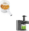 Hot Pot Electric, 1.5L Ceramic Glaze Non-stick Mini Electric Pot & olayks. Juicer Machine,Slow Masticating Juicer with 2 Speed Modes & Quiet Motor