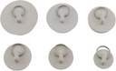 6PCS White Rubber Wash Basin Bathtub Stoppers 6 Sizes Sink Plugs Kitchen Drain Plug Suitable for Drains Bathtubs Laundry Sink