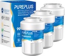 PUREPLUS Replacement for GE® MWF®, SmartWater® MWFP, MWFINT, MWFA, GWF, HDX FMG-1, Kenmore® 9991, WFC1201, GSE25GSHECSS, Water Filter, 3 Pack