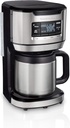 Hamilton Beach Programmable Front-Fill Coffee Maker with Thermal Carafe (46391), 12 Cup Capacity, Black and Stainless
