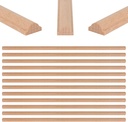 20Pcs Unfinished 3D Decorative Wood Trims Molding 15.75x 0.79x0.39in Wood Trim Molding Decorative Molduras Decorativas para Paredes for DIY Wall Door CabinetWardrobe Mantel