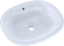 TOTO® Maris™ 17-5/8" x 14-9/16" Oval Undermount Bathroom Sink with CEFIONTECT, Cotton White - LT483G#01