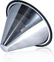 Quell Reusable Coffee Filter for Hario V60-02 Pour Over Drippers : Stainless Steel Wave Alternative for Sustainable Brewing