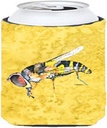 Caroline's Treasures 8851TBC Bee on Yellow Tall Boy Hugger Can Cooler Sleeve Hugger Machine Washable Drink Sleeve Hugger Collapsible Insulator Beverage Insulated Holder