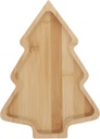 Wood Serving Platter Christmas Tree Tray Wood Food Dish Display Plate Sushi Serving Tray Dessert Fruit Salad Candy Dish Storage Tray