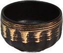 CtoC JAPAN Carved Cold Sake Cup (Gold), Multi, φ2.7 x 1.6 inches (6.9 x 4.2 cm), 3.4 fl oz (100 cc), Nanban Irabo Kinsauri Pottery, Arita Ware, Made in Japan