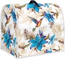 Blue Floral Kitchen Aid Mixer Cover Stand Mixer Cover Compatible 6-8 Quart(17.1"H x10.8"W x14.7"L) Mixers Trochilus Blue Flower Kitchen Aid Mixer Accessories With Pockets