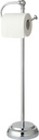 SunnyPoint Classic Bathroom Free Standing Toilet Tissue Paper Roll Holder Stand