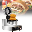 Commercial Gelato Panini Press Non Stick Coated,UFO Burger Maker,Ice Cream Filling Waffle Maker,Dual-Sided Heating,50-300℃ Temperature Adjustable,Non Coated, Household Or Commercial