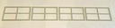 4 Amarr Stockton Short Panel Replacement Inserts for Amarr Garage Door Grilles Gray Discontinued Color 18.5" x 11" Mullion Trim ONLY FITS Amarr & Pella Garage Doors