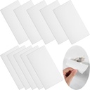 10 Pcs Bathtub Hole Patch Siding Wall Repair Kit Waterproof Patch Holes Blemishes Tools Self Adhesive White Tape for Cracked Pool Liner Roof Skylight and Vinyl Skirting(White)