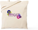CafePress Hygge Hippy Tote Bag Reusable Natural Beige Canvas Shopping Bag