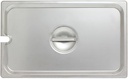 Soro Essentials- Full Size Stainless Steel Notched Steam Table Pan Cover with Handle- Fits Full Size Steam Table Pan Hotel Pan Cover Commercial Food Pan Lid for Steam Table Food Pan Buffet Pan