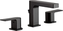 Peerless Xander Widespread Bathroom Faucet Black, Bathroom Faucet 3 Hole, Bathroom Sink Faucet, Drain Assembly, Matte Black P3519LF-BL