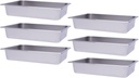 4" Deep Full Size Steam Table Pans, Stainless Steel 6-Pack Restaurant Hotel Pan,Food Warmer Buffet Server Steam Table Pans for Hotel,Restaurants and Catering(20.9 x 13 x 4 in)