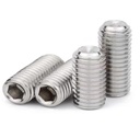 100 Pcs M3-0.5x5mm Hex Socket Head Cup Point Set Screws, Allen Head Grub Screw, Internal Hex Drive Headless Set Screw, 304 Stainless Steel,for Bathroom Fixtures, Door Knobs, Faucets, Plumbing