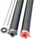 SS Pair of 243 X 2" X 26" - 37" Garage Door Torsion Springs with Winding Bars - Size 31.5