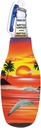 Beer Bottle Cooler Sleeve Sunset Insulated with Bottle Opener Set, Zip up Bottle Jacket Thermocooler Keeps Beer Cold, Classic Thick Neoprene Great Fit, Beer Bottle Cooler Gifts (SUNSET)