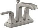 Kohler Rubicon 4 in. Centerset 2-Handle Bathroom Faucet in Vibrant Brushed Nickel K-R76215-4D-BN