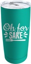 oh for sake Tumbler Coffee Tumbler 20 oz Tumbler with Lid and Straw Insulated Tumbler Stainless Steel Tumblers