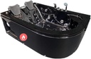 Whirlpool Bathtub Hot Tub Massage 2 Persons Hydrotherapy Black Havana + Heater