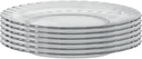Duralex tempered Glass Paris Dinner Plate 9 Inch, 23 Cm-Set of Six, Clear