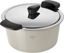 KUHN RIKON Hotpan Serving Casserole Pot, 3 Litre/22 cm, Sand, Stainless Steel
