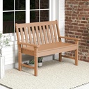 Tangkula 2-Person Outdoor Garden Park Bench, All-Weather HDPE Patio Loveseat Chair with Cozy Backrest, Ergonomic Loveseat Bench for Backyard, Poolside, Front Porch, 705 lbs Max Load