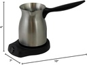 Turkish Middle Eastern Persian Arab Style Electric Cordless Coffee Maker 6-Cup Stainless Steel Stay Cool Handle