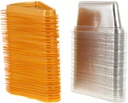 100pcs Transparent Triangle Cake Box Single Cupcake Carrier for Bakery Home Use Easy Access Buckle Design Food Grade Pet Material for Desserts Treats