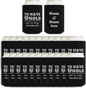 Wedding Guest Favors Have Hold Keep Drink Cold Names & Date 24-Pack Personalized Can Drink Thermocoolers Party Pack Black