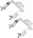 Towel Bar Brackets Set, Shower Door Zinc Alloy Handle Replacement Door Pull Handle Chrome Shower Door Handles for Shower Doors or Tub Enclosure