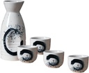 RSBFER Sake Set Japanese Sake Pot Set Traditional Sake Cup Hand Painted Design Porcelain Pottery Ceramic Crafts Wine Glasses Home Decor,C