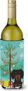 Caroline's Treasures BB4257LITERK Merry Christmas Tree Dachshund Black Tan Wine Bottle Hugger Bottle Cooler Sleeve Hugger Machine Washable Collapsible Insulator Beverage Insulated Holder