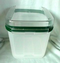 Vintage Tupperware Green Modular Mate Bread Keeper with Flip Top Lid 8 1/4" X 7"
