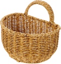 Hanging Basket for Kitchen Storage Bin Woven Basket for Pantry Vintage Decor Rattan Style Storage Holder