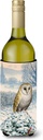Caroline's Treasures ASA2157LITERK Barn Owl Wine Bottle Hugger Bottle Cooler Sleeve Hugger Machine Washable Collapsible Insulator Beverage Insulated Holder