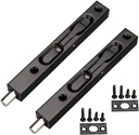 WANLIAN 6 inch Door Bolts,Door Slide Bolt Lock Door Flush Bolt Security Latch Bolt with Powerful Spring, Security Guard Lever Action Door Flush Bolt Latch for Bedroom,Cupboard(2pcs)