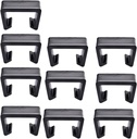 HUIKANGSHENG Wicker Patio Furniture Clips, Chair Couch Clip Sectional Connector for Outdoor Garden Rattan Aligment Rattan Furniture Clamps,10Pieces