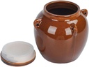 Vintage Sealed Ceramic Pickle Jar for Kimchi Storage Medium for Home Restaurant Use for Organizing Easy to Clean
