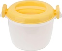 Microwave Rice Cooker Mug Food Pot Small Fish Vegetable Veggie Steaming Bowl Food Cooking Container Pasta Noodle Cookware for Meal Prep Cooker Random Color L