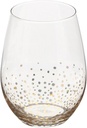 Fitz and Floyd Luster Stemless Glasses (Set of 4), Gold