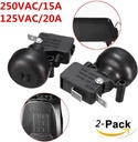 Patio Heater Tip Over Switch Fire Safety Tilt Shut Off 20A High Power Dump Listed - 2 Pack