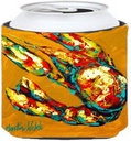 Caroline's Treasures MW1018CC Crawfish Crawfish & Hot Can or Bottle Hugger Cooler Washable Drink Sleeve Collapsible Beverage Insulated Holder, Can Hugger, Multicolor