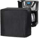 Coffee Machine Cover, Universal Waterproof Shield for Countertop Appliances in Home, Garage and Office, Black