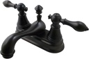 Kingston Brass FSY3605AL English Classic Two Handle 4-inch Centerset Lavatory Faucet, Oil Rubbed Bronze