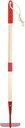 Kids Garden Lawn Hoe-Small Wooden Handle Hoe with Metal Head, 31 inches/ 79 cm Length, for Kids Garden Labor Tool (Red)